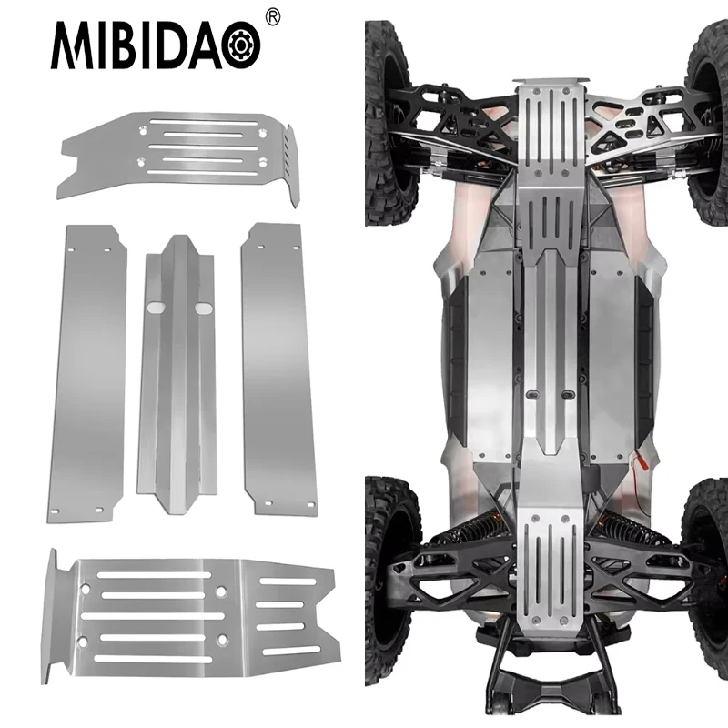 MIBIDAO Metal Chassis Armor Guard Protection Plate For 1/5 RC Crawler Car X-Maxx XMAXX 8S 77086-4 Buggy Trucks Upgrade Parts
MIBIDAO Metal Chassis Armor Guard Protection Plate For 1/5 RC Crawler Car X-Maxx XMAXX 8S 77086-4 Buggy Trucks Upgrade Parts