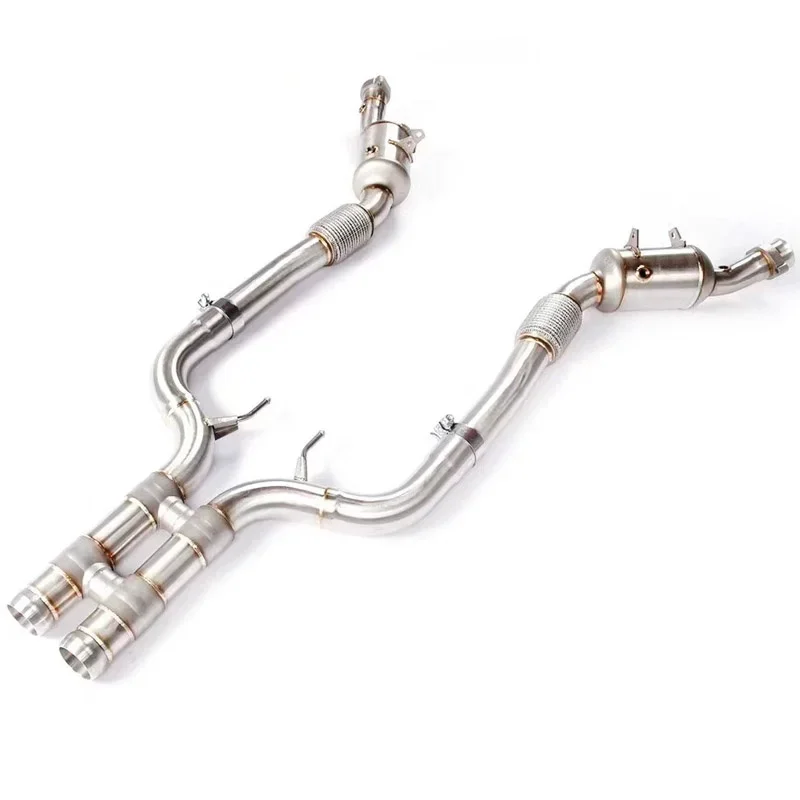 Section High flow Pipes Exhaust Pipes branch downpipe Exhaust Pipe with S63C/S63 COUPE C217 5.5T
Section High flow Pipes Exhaust Pipes branch downpipe Exhaust Pipe with S63C/S63 COUPE C217 5.5T