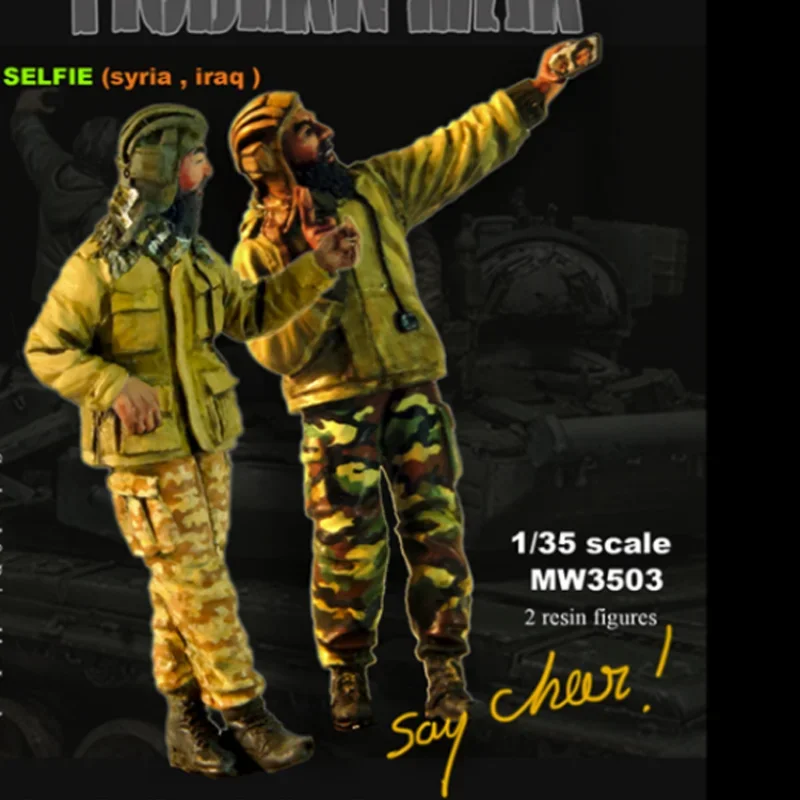 Diorama Toy 1/35 Resin Soldier Model Kit Selfie Middle East Tank Soldier 2 People GK Figurine Unassembled Unpainted DIY Modeling
Diorama Toy 1/35 Resin Soldier Model Kit Selfie Middle East Tank Soldier 2 People GK Figurine Unassembled Unpainted DIY Modeling