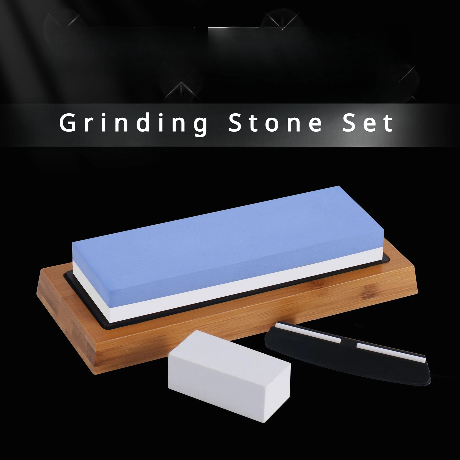 Household Kitchen White Corundum Grinding Stone Set 1000/6000 Double-sided Grinding Stone Bamboo Base Kitchen Accessories Tools
Household Kitchen White Corundum Grinding Stone Set 1000/6000 Double-sided Grinding Stone Bamboo Base Kitchen Accessories Tools