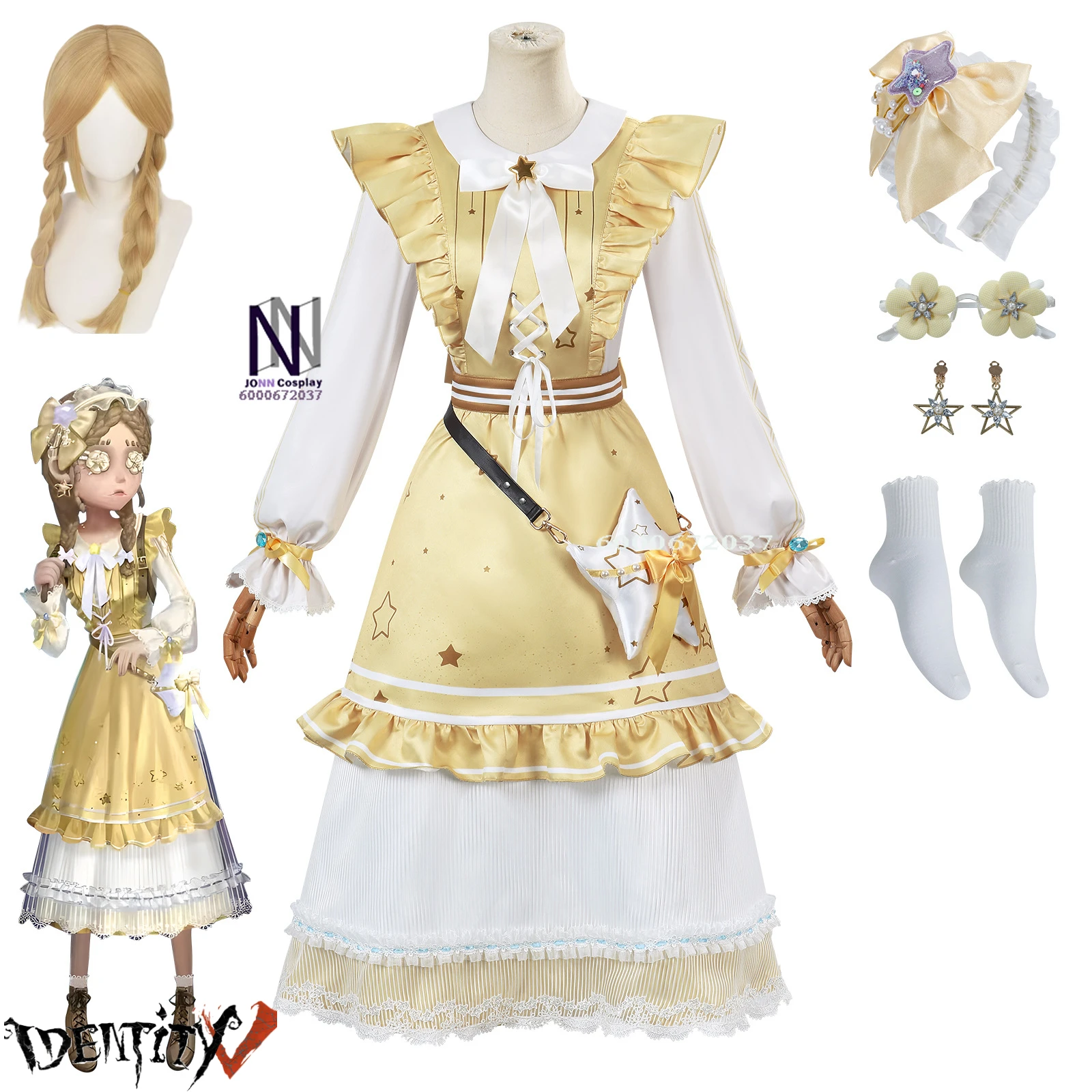 Hot Game Identity V Toy Merchant Girls Cosplay Costume Wig Dress Cute Lolita Suit Anime Clothes Halloween Role Playing ComicCon
Hot Game Identity V Toy Merchant Girls Cosplay Costume Wig Dress Cute Lolita Suit Anime Clothes Halloween Role Playing ComicCon