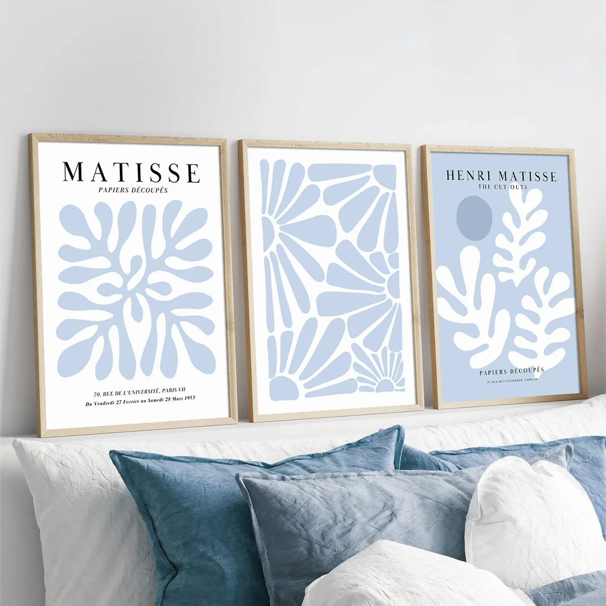 3pcs/Set Abstract Blue Matisse Canvas Wall Art Exhibition Poster, Picture Mural, Minimalist Living Room Bedroom Home Decoration
3pcs/Set Abstract Blue Matisse Canvas Wall Art Exhibition Poster, Picture Mural, Minimalist Living Room Bedroom Home Decoration