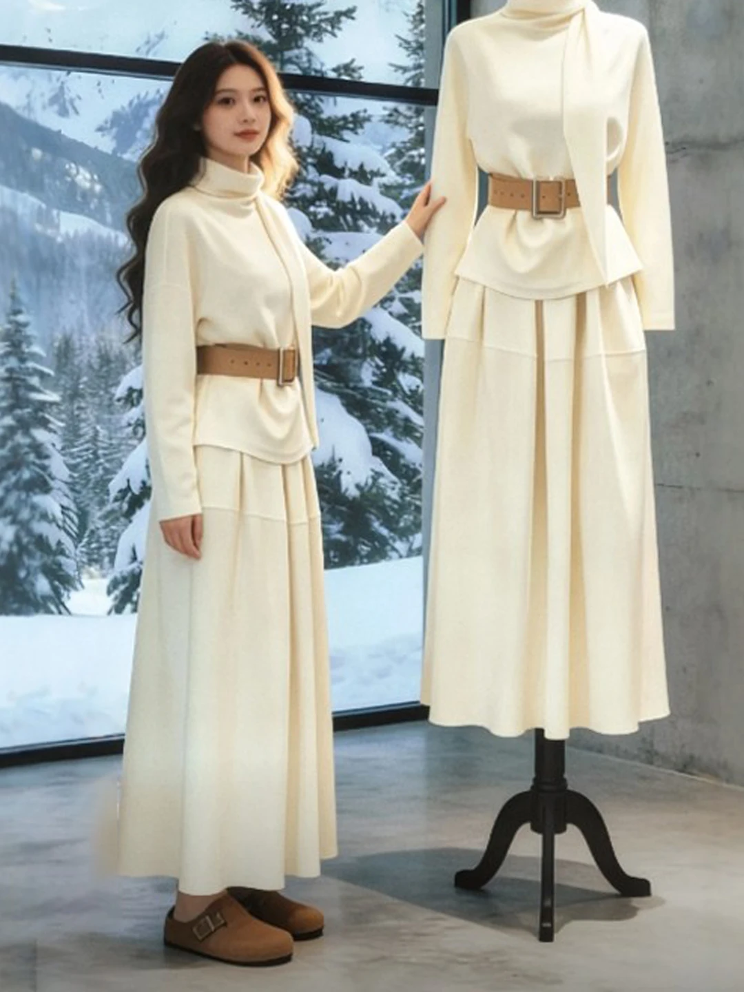 Fashionable Slimming Age-Defying Two-Piece Set Cute Top Half-Skirt Ensemble Comfortable Korean Style Spring Collection
Fashionable Slimming Age-Defying Two-Piece Set Cute Top Half-Skirt Ensemble Comfortable Korean Style Spring Collection