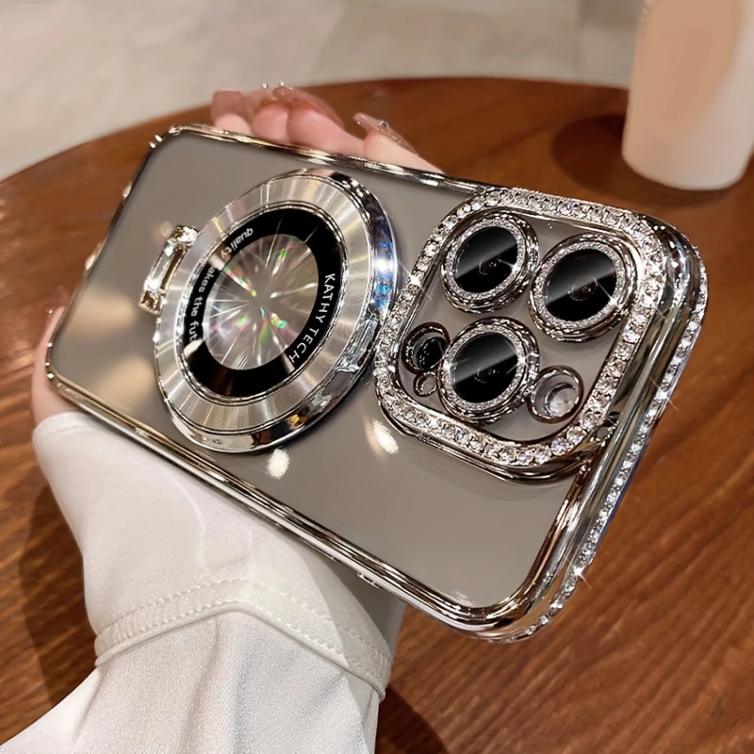 "Rhinestone Phone Case with Lens Protection, Compatible with 15, 14, 13, 12 Pro Max"
"Rhinestone Phone Case with Lens Protection, Compatible with 15, 14, 13, 12 Pro Max"