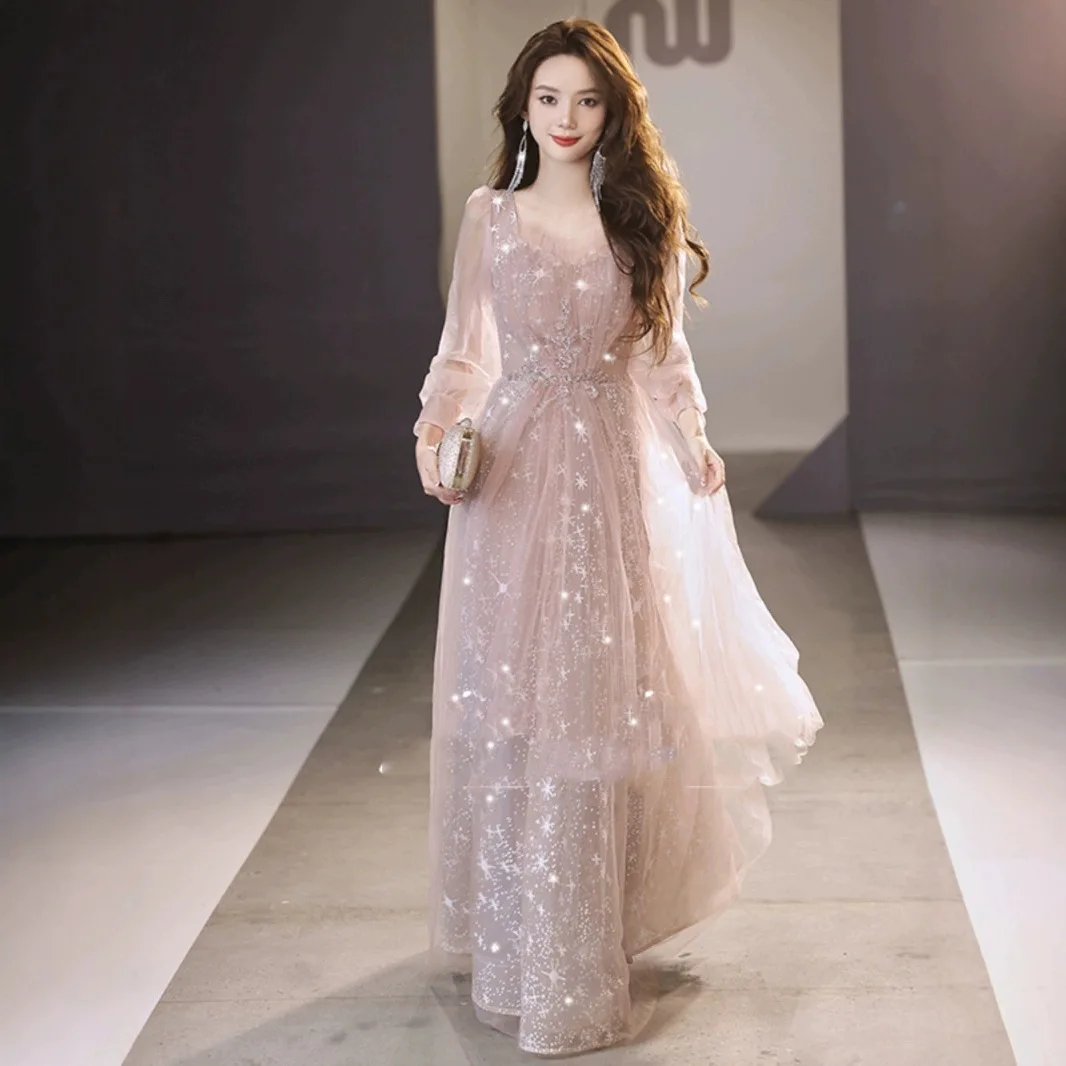 Sexy Celebrity Evening Gown Dress Women 2026 New Style Banquet Temperament Luxurious High-end Pink Party Dress Elegant Vestidos
Sexy Celebrity Evening Gown Dress Women 2026 New Style Banquet Temperament Luxurious High-end Pink Party Dress Elegant Vestidos