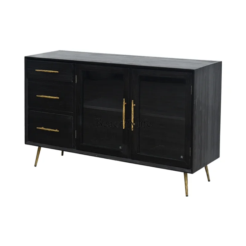 LD33American light luxury kitchen dining side cabinet modern simple living room storage chest
LD33American light luxury kitchen dining side cabinet modern simple living room storage chest
