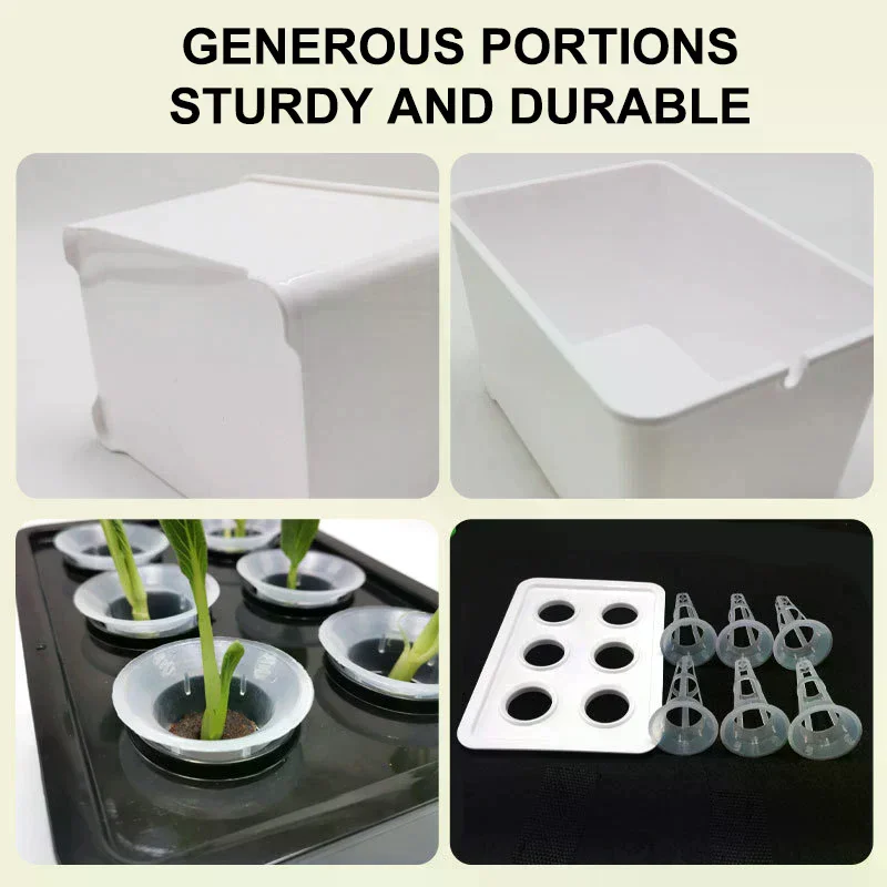 1 Set Of Hydroponic Seedling Kit | Indoor/Outdoor Vegetable And Herb Pots, No Power Required, Durable Plastic, Easy To Assemble
1 Set Of Hydroponic Seedling Kit | Indoor/Outdoor Vegetable And Herb Pots, No Power Required, Durable Plastic, Easy To Assemble