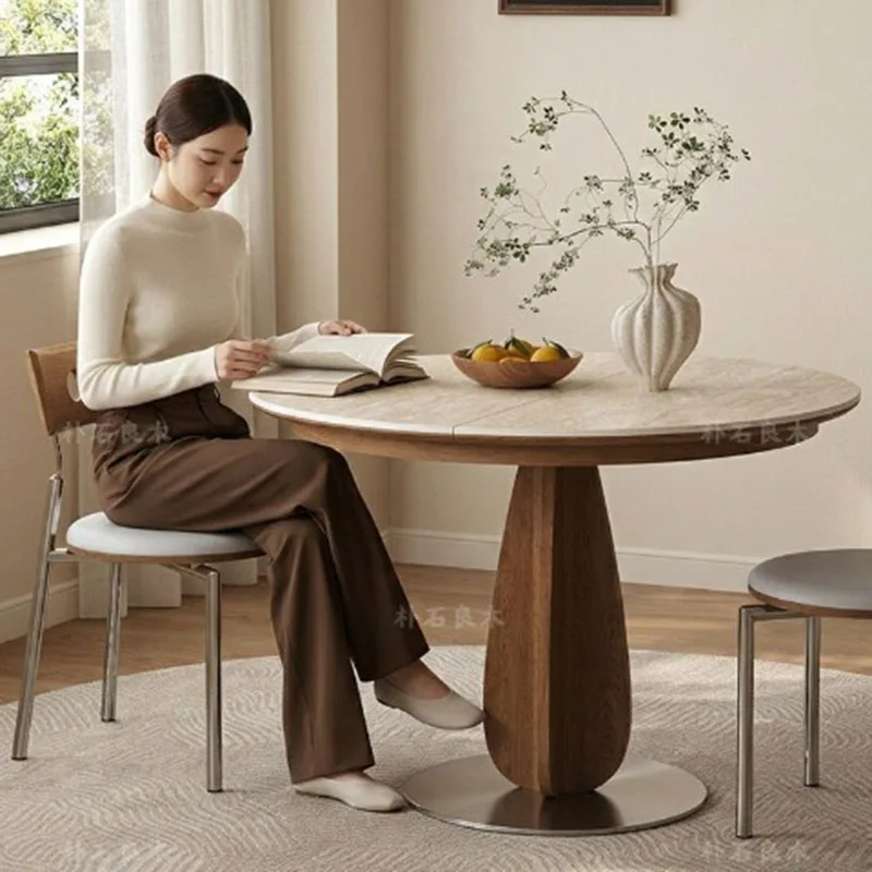 Round Wooden Dining Table Large Size Room Decor Vintage Simple Luxury Dining Table European Juegos De Comedor Home Decoration
Round Wooden Dining Table Large Size Room Decor Vintage Simple Luxury Dining Table European Juegos De Comedor Home Decoration