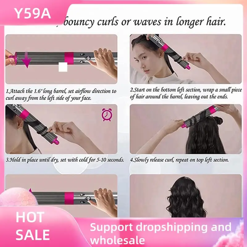 Y59A 4X для Dyson Airwrap стайлер для волос, насадка для завивки волос, аксессуары для завивки волос, машина для укладки вьющихся волос HS01 HS05 HD08 B
Y59A 4X для Dyson Airwrap стайлер для волос, насадка для завивки волос, аксессуары для завивки волос, машина для укладки вьющихся волос HS01 HS05 HD08 B