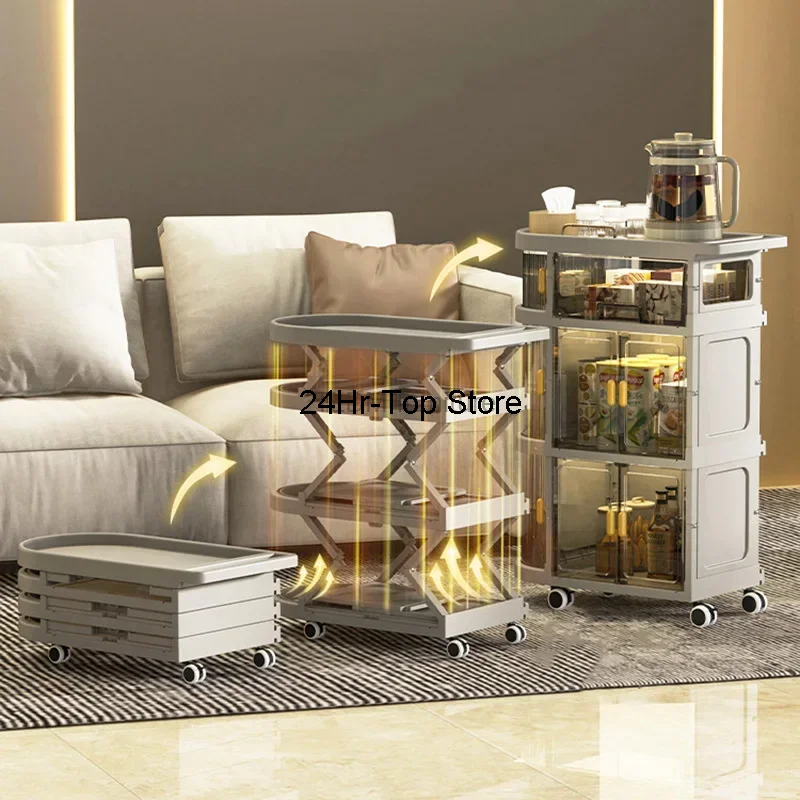 Multi-functional Folding Kitchen Trolleys Living Room Bedroom Kitchen Storage Trolley Movable Snacks Auxiliary Cart with Wheels
Multi-functional Folding Kitchen Trolleys Living Room Bedroom Kitchen Storage Trolley Movable Snacks Auxiliary Cart with Wheels