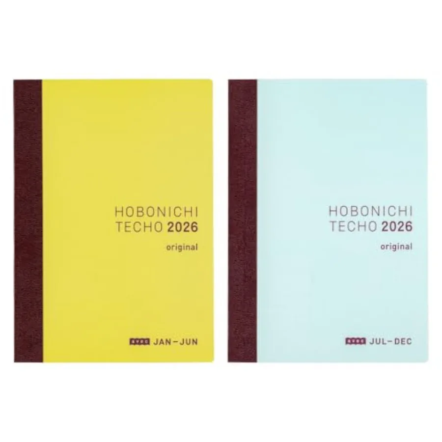 Hobonichi Techo 2026 Original Avec Books A6, Daily, 6-month x 2-Book Set Jan Start,Japanese, Planner
Hobonichi Techo 2026 Original Avec Books A6, Daily, 6-month x 2-Book Set Jan Start,Japanese, Planner