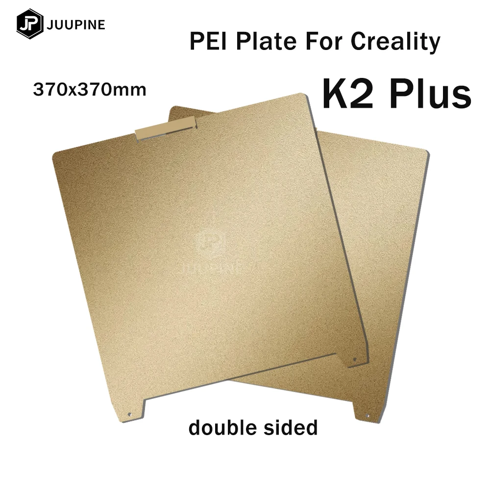 K2 PLUS Build Plate Textured PEI 370x370mm for Creality K2 PLUS Double Sided PEI Spring Steel Sheet Flexible Heated Bed
K2 PLUS Build Plate Textured PEI 370x370mm for Creality K2 PLUS Double Sided PEI Spring Steel Sheet Flexible Heated Bed