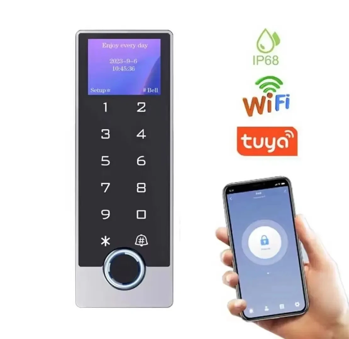 Водонепроницаемое, интеллектуальное, надежное приложение Tuya, Wi-Fi, металлическое устройство против повреждений, независимое устройство контроля доступа по отпечаткам пальцев
Водонепроницаемое, интеллектуальное, надежное приложение Tuya, Wi-Fi, металлическое устройство против повреждений, независимое устройство контроля доступа по отпечаткам пальцев