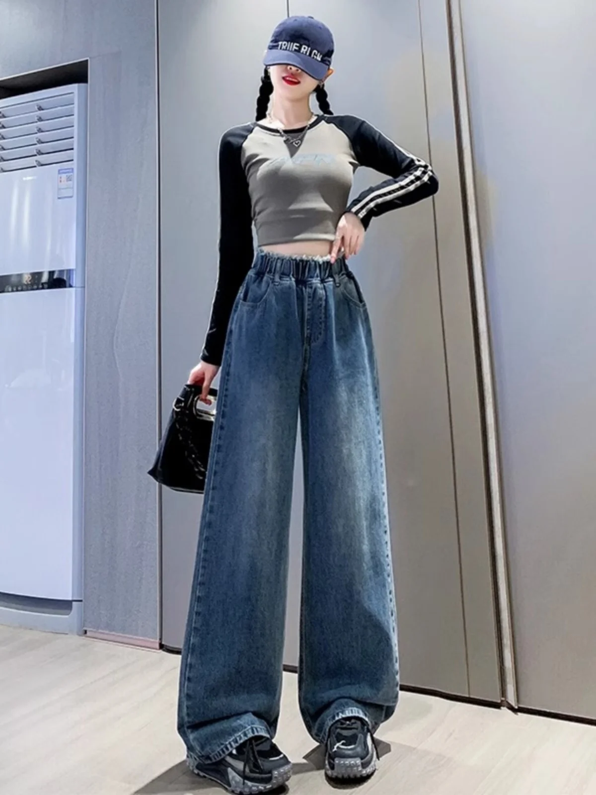 plus Size Women's Wide Leg Jeans Elastic Waist Floor Length Slimming Trousers Trendy Spring Summer New Arrival Casual Jeans
plus Size Women's Wide Leg Jeans Elastic Waist Floor Length Slimming Trousers Trendy Spring Summer New Arrival Casual Jeans