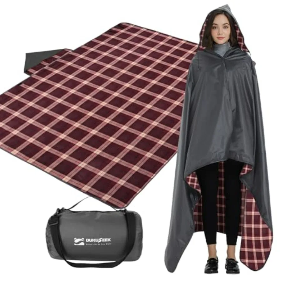 Stadium Blanket Waterproof Windproof Outdoor Hooded Insulated Foldable Blanket for Camping Sporting Events Picnic Car - Navy Bl
Stadium Blanket Waterproof Windproof Outdoor Hooded Insulated Foldable Blanket for Camping Sporting Events Picnic Car - Navy Bl