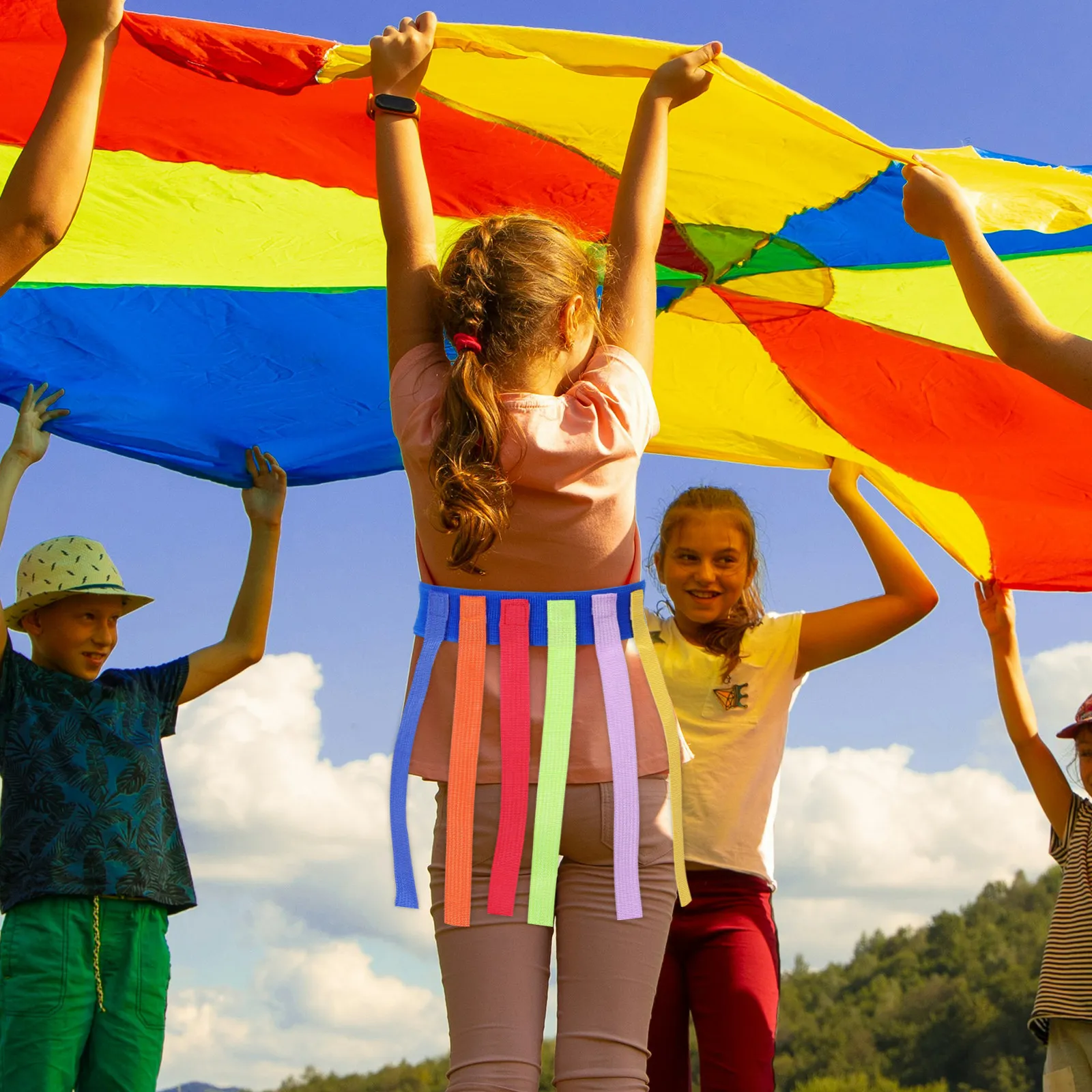 Набор из 5 эластичных поясов для игры в ловлю хвостов - Комплект для активного отдыха на природе для детей - Развивает моторику и зрительно-моторную координацию
Набор из 5 эластичных поясов для игры в ловлю хвостов - Комплект для активного отдыха на природе для детей - Развивает моторику и зрительно-моторную координацию