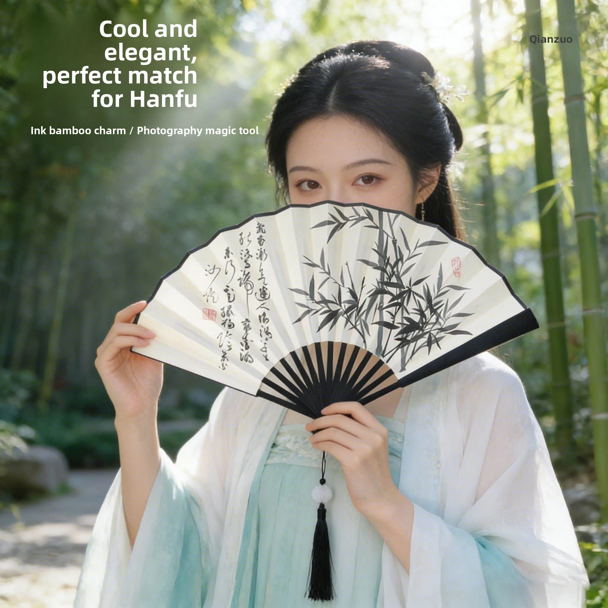 Portable Bamboo Fan Ancient Chinese Style Summer Cooling Fan Men Women Version Handheld Breeze Fan for Hanfu And Modern Wear
Portable Bamboo Fan Ancient Chinese Style Summer Cooling Fan Men Women Version Handheld Breeze Fan for Hanfu And Modern Wear