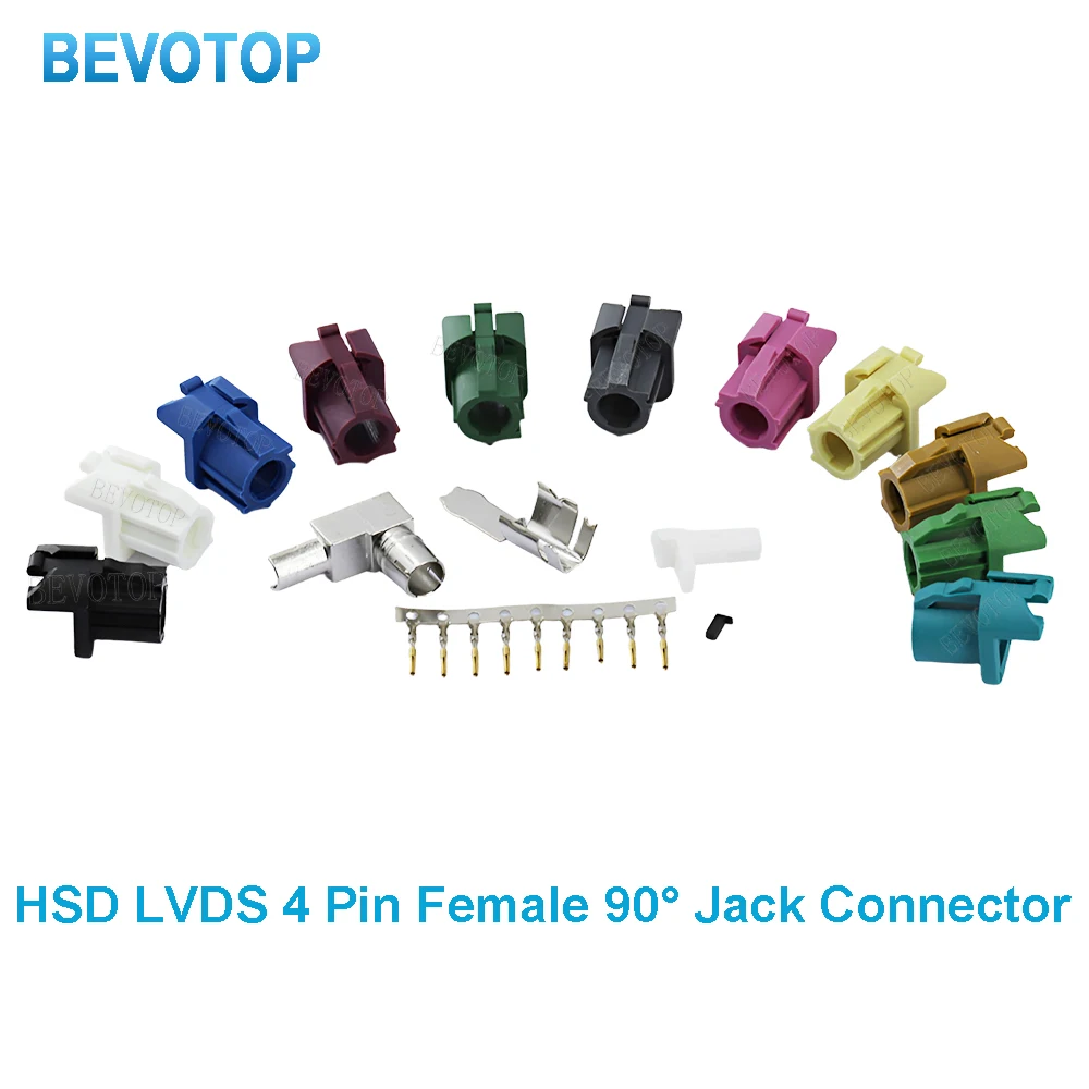 10Pcs 4Pin HSD LVDS Code A/B/C/D/E/F/G/H/J/K/Z Connector Female Right Angle Crimp Assembly for Dacar 535 4 Core HSD Cable
10Pcs 4Pin HSD LVDS Code A/B/C/D/E/F/G/H/J/K/Z Connector Female Right Angle Crimp Assembly for Dacar 535 4 Core HSD Cable