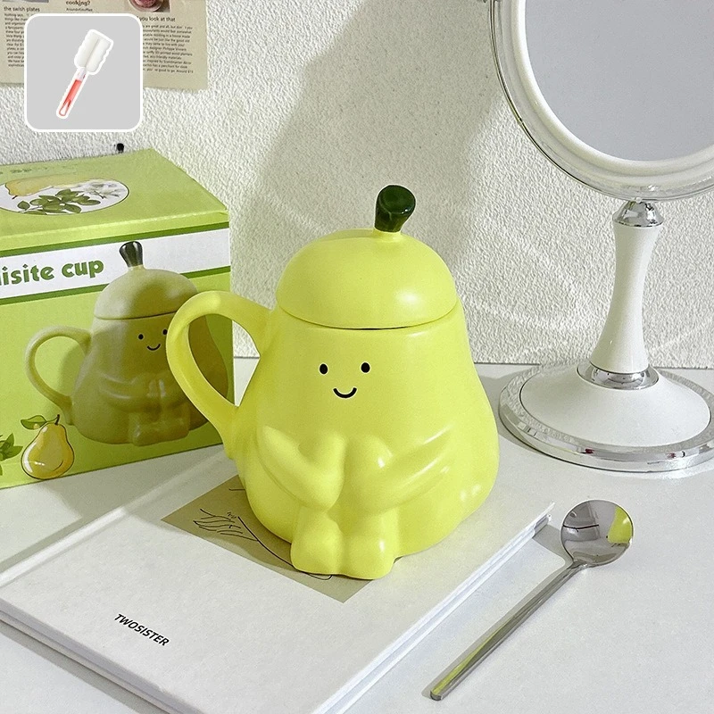 Hug Pear Cup Ceramic Mug Creative Cute Girl Heart Birthday Gift Water Cup with Lid Gift Cup 
Hug Pear Cup Ceramic Mug Creative Cute Girl Heart Birthday Gift Water Cup with Lid Gift Cup