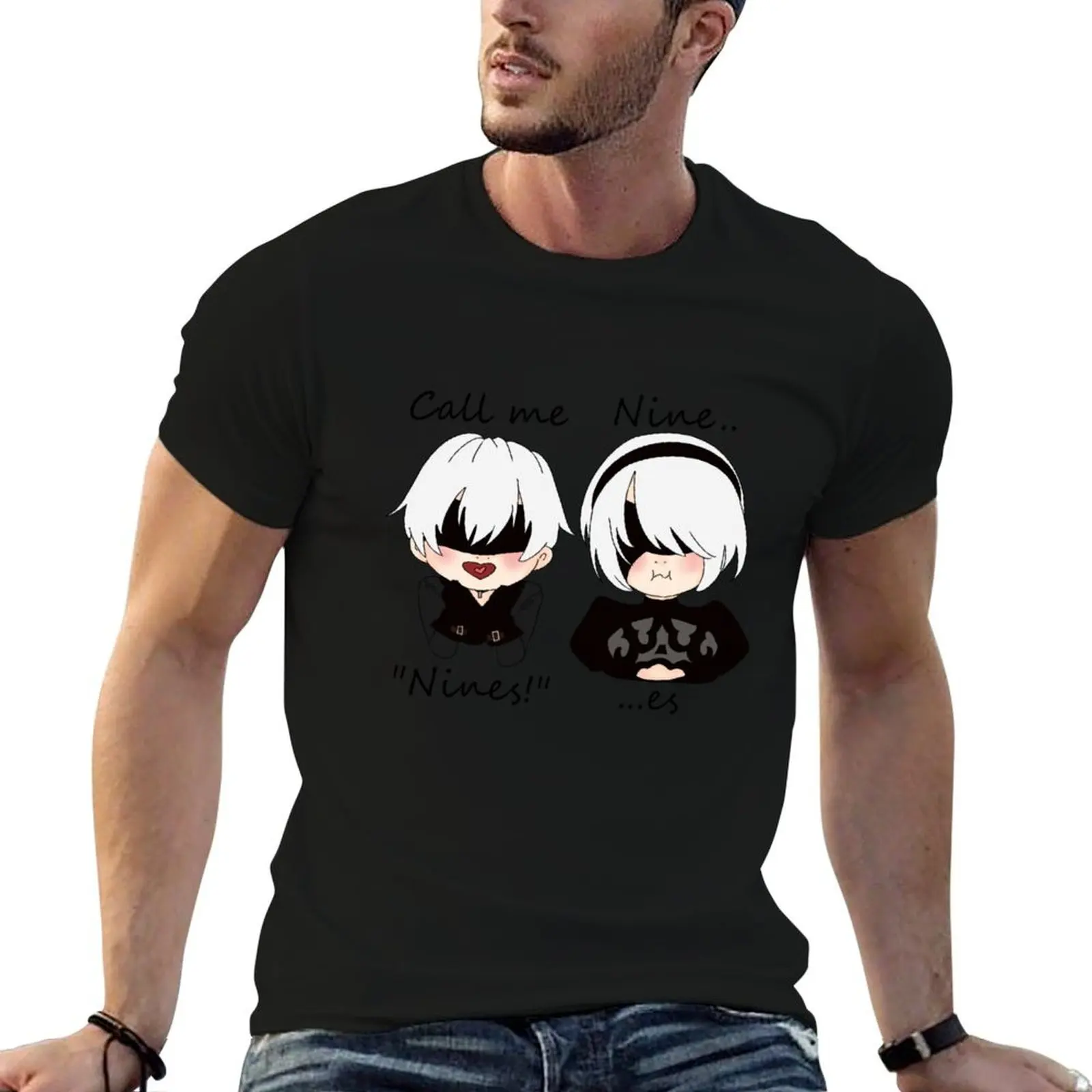 Call Me Nines! 2B and 9S Chibi - NieR Automata T-Shirt cotton t shirts man 100% man t shirts cotton T-Shirt
Call Me Nines! 2B and 9S Chibi - NieR Automata T-Shirt cotton t shirts man 100% man t shirts cotton T-Shirt