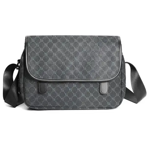 Designer Leather Large Messenger Bag for Men Bags Casual Man Crossbody Bag Male Sling Bag Fashion Business Shoulder Bag Luxury