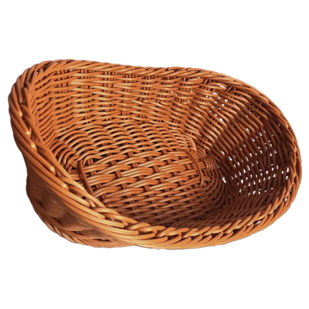 Retro Woven Fruit Basket Plastic Storage Baskets Kitchen Pantry Snack Container Home Accessories Smooth Edge Design Non
Retro Woven Fruit Basket Plastic Storage Baskets Kitchen Pantry Snack Container Home Accessories Smooth Edge Design Non