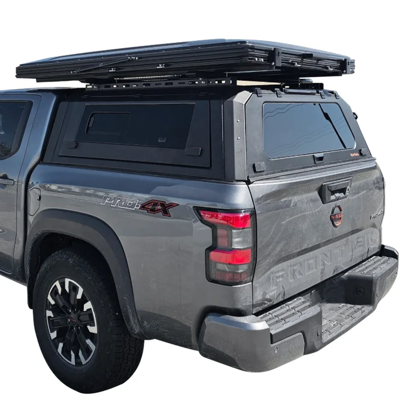 Heavy-Duty Waterproof Sliding Window Aluminum Hardtop Tonneau Canopy - for Nissan Frontier
Heavy-Duty Waterproof Sliding Window Aluminum Hardtop Tonneau Canopy - for Nissan Frontier