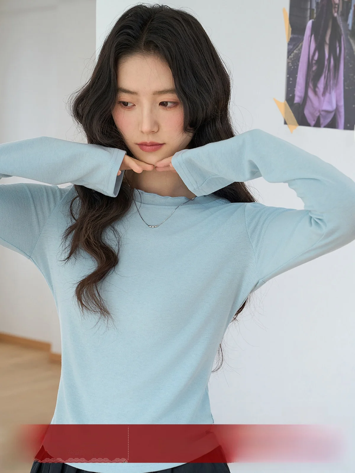 Blue Long Sve Slim Fit round Ne T-irt Women's Commute Sle Floral Base irt Spring New Arrival Comfortable Top
Blue Long Sve Slim Fit round Ne T-irt Women's Commute Sle Floral Base irt Spring New Arrival Comfortable Top