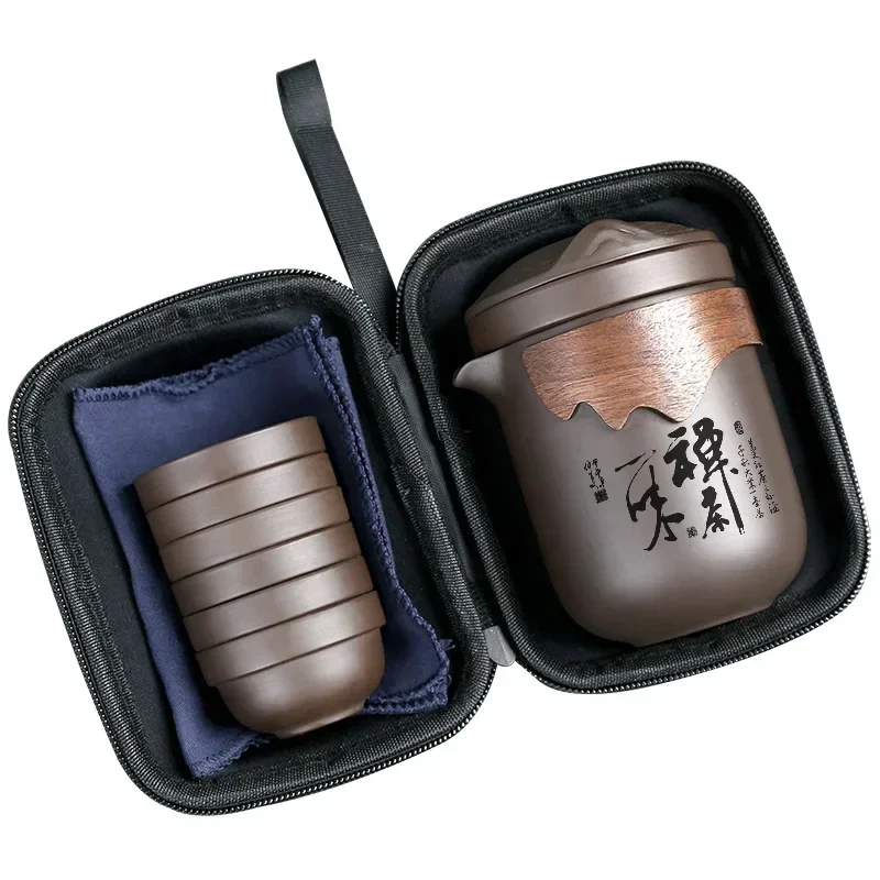 Yixing Purple Sand Tea Set Anti-scalding Ceramic Chinese Teacup Set Portable Travel Teaware Kung Fu Tea Cup 1 Pot 6 Cups Gaiwan
Yixing Purple Sand Tea Set Anti-scalding Ceramic Chinese Teacup Set Portable Travel Teaware Kung Fu Tea Cup 1 Pot 6 Cups Gaiwan