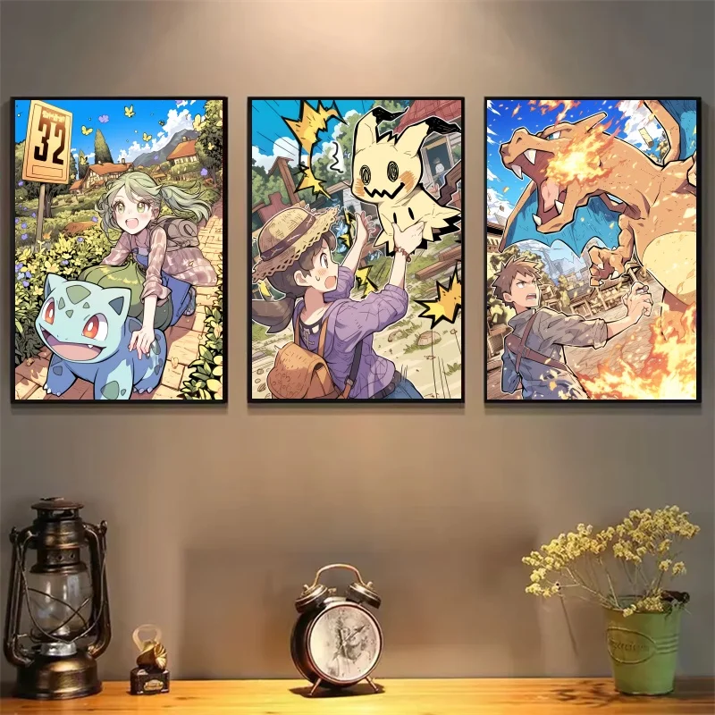 Japanese Pokemon Surrounding Stickers and Posters Wall for Bedroom Decoration High Quality Pictures Christmas Gift for Children
Japanese Pokemon Surrounding Stickers and Posters Wall for Bedroom Decoration High Quality Pictures Christmas Gift for Children