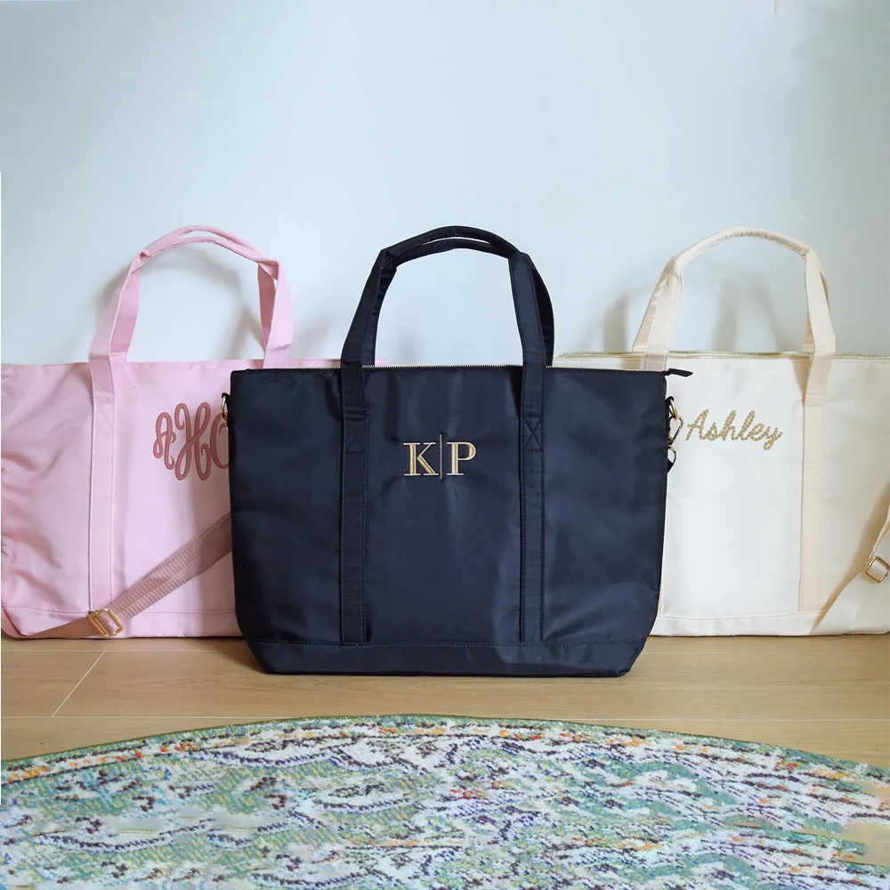 6 Colors Black Nude Pink Large High Quality Waterproof Nylon Women's Tote Bags Weekend Travel Beach Tote Bag Bridal Party Bag
6 Colors Black Nude Pink Large High Quality Waterproof Nylon Women's Tote Bags Weekend Travel Beach Tote Bag Bridal Party Bag