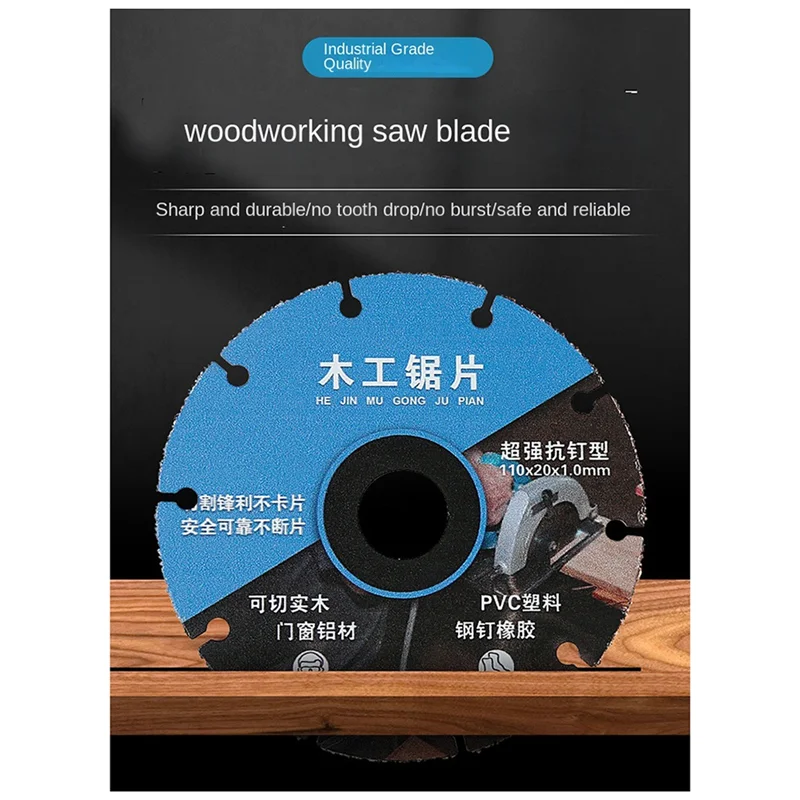 ABBY-New Alloy Woodworking Saw Blade For Wood Board Aluminum PVC Plastic Rubber Cutting Tools For Angle Grinder
ABBY-New Alloy Woodworking Saw Blade For Wood Board Aluminum PVC Plastic Rubber Cutting Tools For Angle Grinder