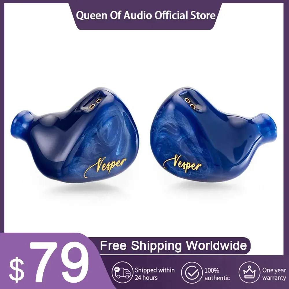 QoA Vesper 2 1DD+1BA IEMs In Ear Wired HiFi Earphone DJ Music Sport Hybrid Driver Monitor Headphone 3.5MM 2Pin Cable with 0.78mm
QoA Vesper 2 1DD+1BA IEMs In Ear Wired HiFi Earphone DJ Music Sport Hybrid Driver Monitor Headphone 3.5MM 2Pin Cable with 0.78mm