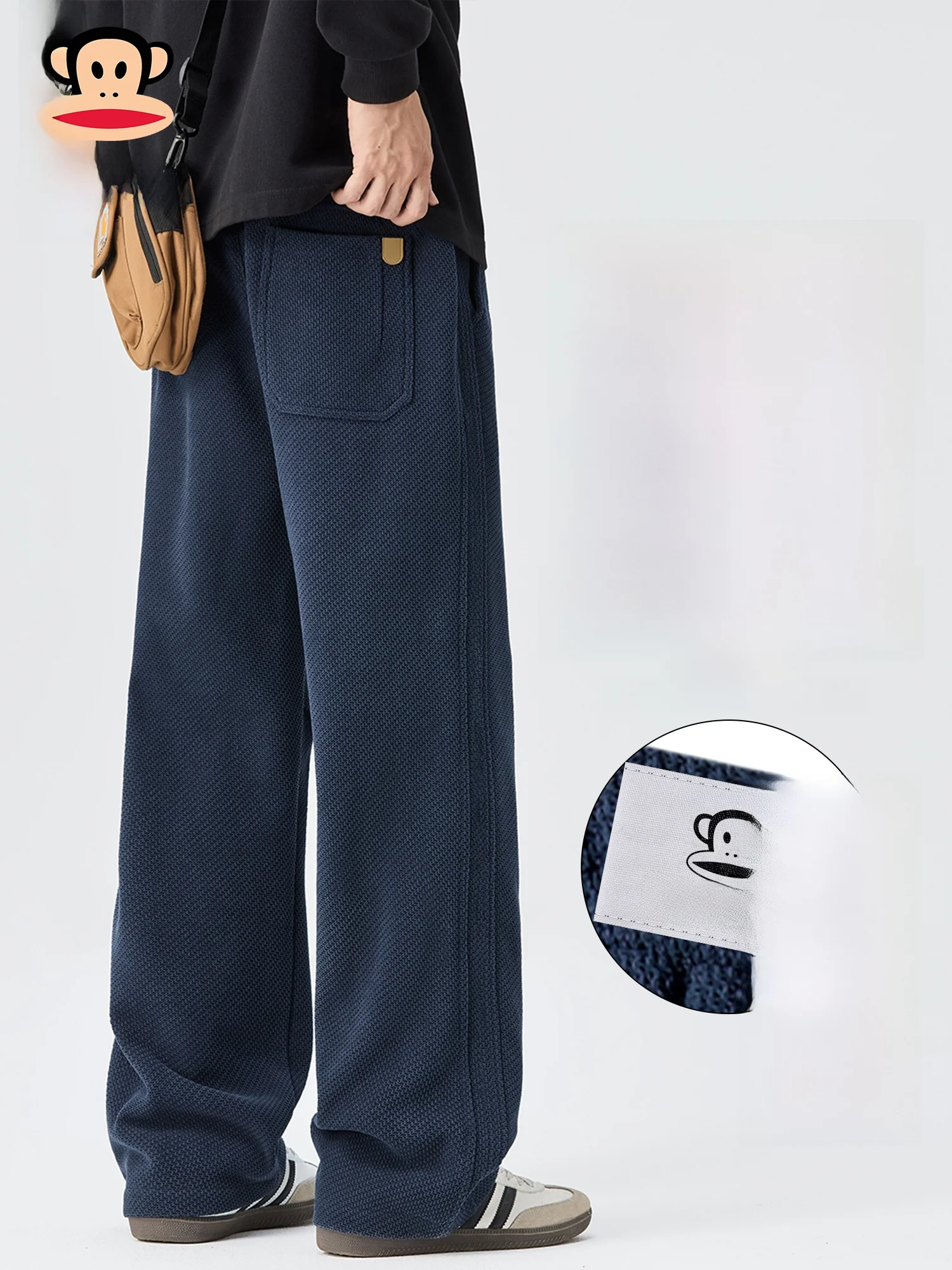 PaulFrank Men's Knitted Fce Lined Straight Leg Casual Pants Texture Sensation Autumn Winter Loose Fit Comfortable Trousers
PaulFrank Men's Knitted Fce Lined Straight Leg Casual Pants Texture Sensation Autumn Winter Loose Fit Comfortable Trousers