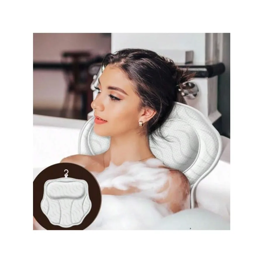 XAPY Bath Pillow Luxury Batub Pillow - Bath Pillows For Tub Neck And Back Supp Ergonic Tub Pillow For Bath With 6 Powerful Sucn
XAPY Bath Pillow Luxury Batub Pillow - Bath Pillows For Tub Neck And Back Supp Ergonic Tub Pillow For Bath With 6 Powerful Sucn