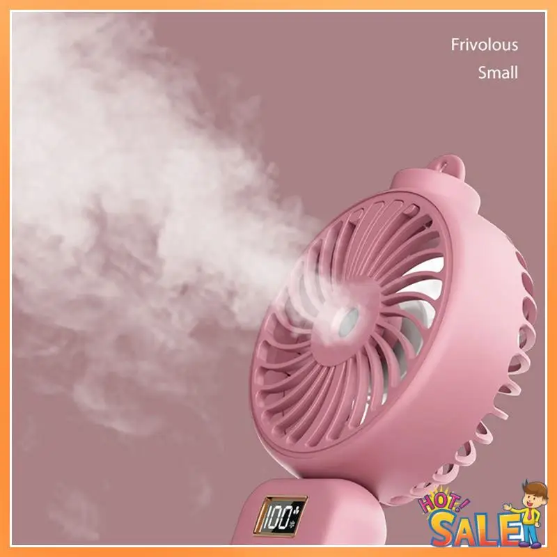 AB68 5000Mah Portable Spray Mist Fan With LCD Display USB Mute Wireless Mini Electric Fan Rechargeable Spray Water Fan
AB68 5000Mah Portable Spray Mist Fan With LCD Display USB Mute Wireless Mini Electric Fan Rechargeable Spray Water Fan