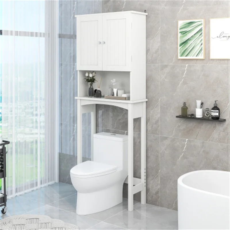 Multi-layer storage cabinet, toilet, bathroom back space shelf, washing machine, toilet, bathroom, shelf above the toilet.
Multi-layer storage cabinet, toilet, bathroom back space shelf, washing machine, toilet, bathroom, shelf above the toilet.