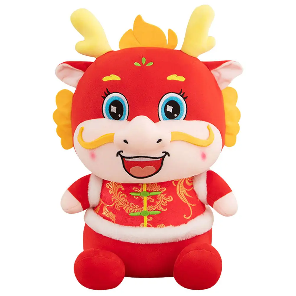 2024 Chinese New Year Stuffed Dragon Mascot for Luck Health Wealth Good Harvest Festive Home Office Desk Decor Gift for Family
2024 Chinese New Year Stuffed Dragon Mascot for Luck Health Wealth Good Harvest Festive Home Office Desk Decor Gift for Family