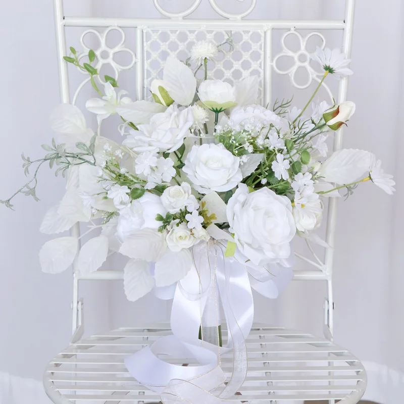 Peony Artificial Flowers White Silk Rose High Quality White Bride Bouquet Wedding Decor Fake Flower Home Accessories Craft
Peony Artificial Flowers White Silk Rose High Quality White Bride Bouquet Wedding Decor Fake Flower Home Accessories Craft