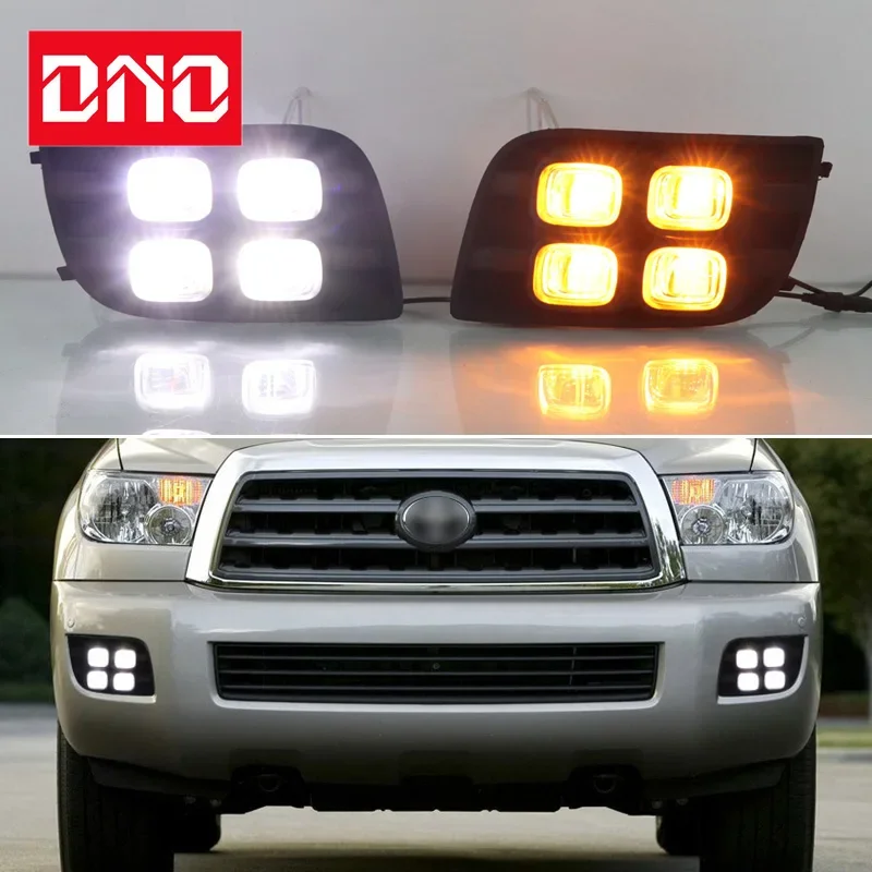 Car LED DRL 12V Daylights For Toyota Sequoia 2007-2014 2015 2016 2017 Yellow Turn Signal Daytime Running Light 12v Auto Foglamp
Car LED DRL 12V Daylights For Toyota Sequoia 2007-2014 2015 2016 2017 Yellow Turn Signal Daytime Running Light 12v Auto Foglamp