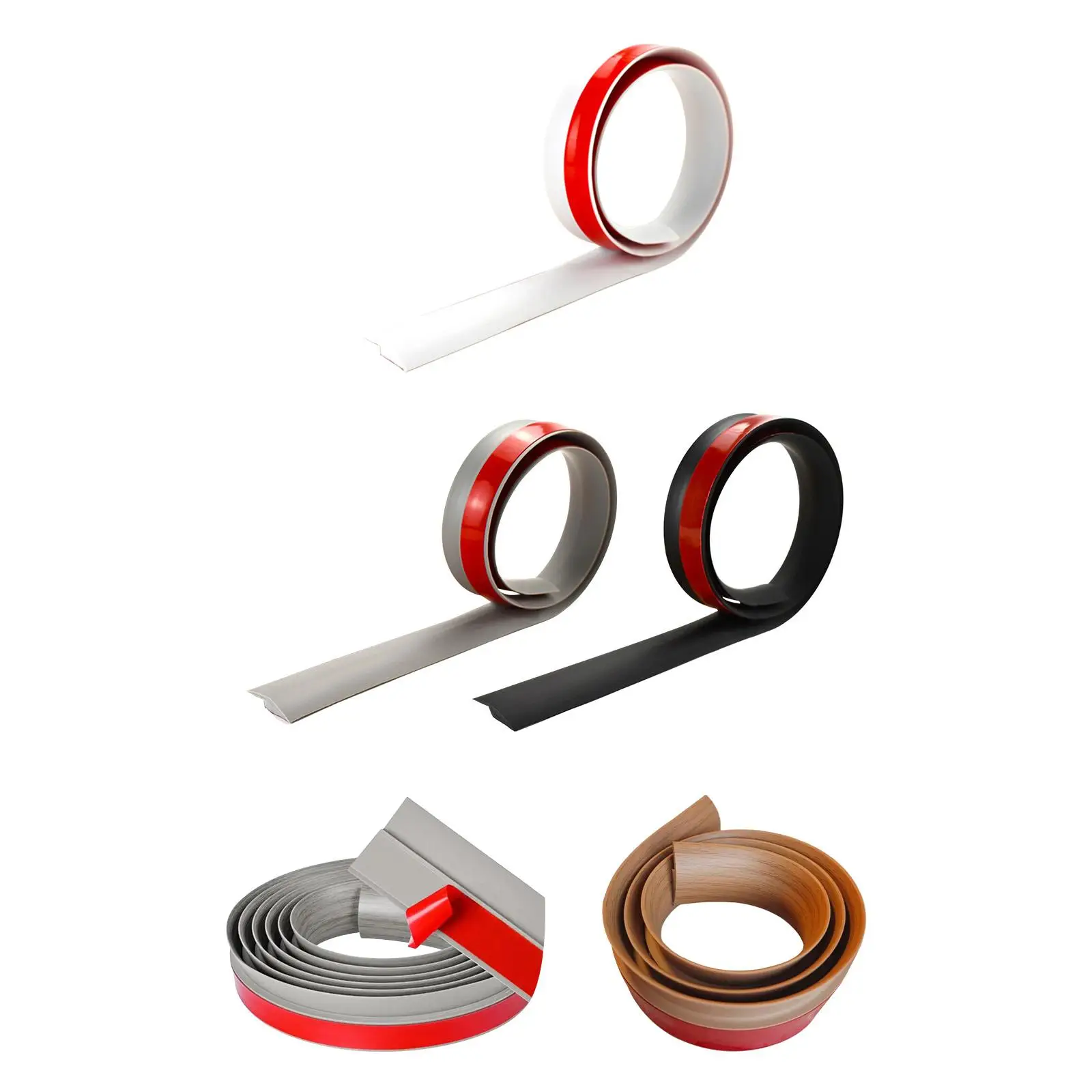 Flooring Seam Strip Self Sticky Door Threshold Laminate Edging Strip for Tiles and Carpet Gap Covering
Flooring Seam Strip Self Sticky Door Threshold Laminate Edging Strip for Tiles and Carpet Gap Covering