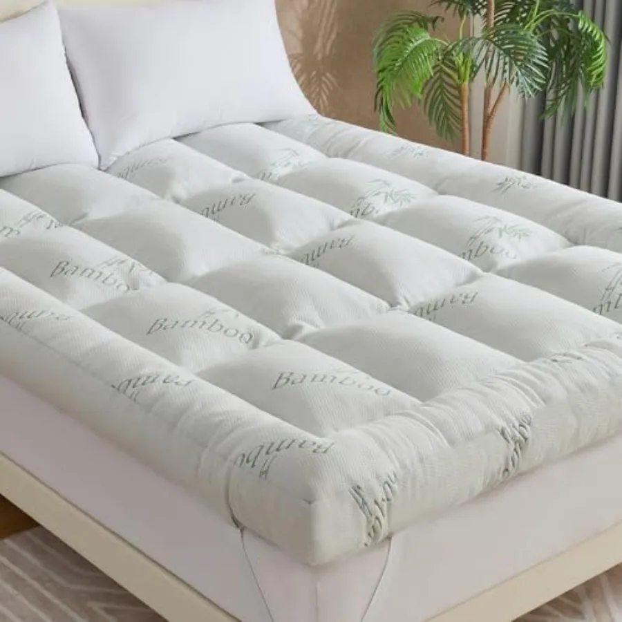 5 Inch Memory Foam Mattress Topper Size for Back Pain Relief with Cooling Breathable Bamboo Viscose Air Layer Soft Pillow Top M
5 Inch Memory Foam Mattress Topper Size for Back Pain Relief with Cooling Breathable Bamboo Viscose Air Layer Soft Pillow Top M