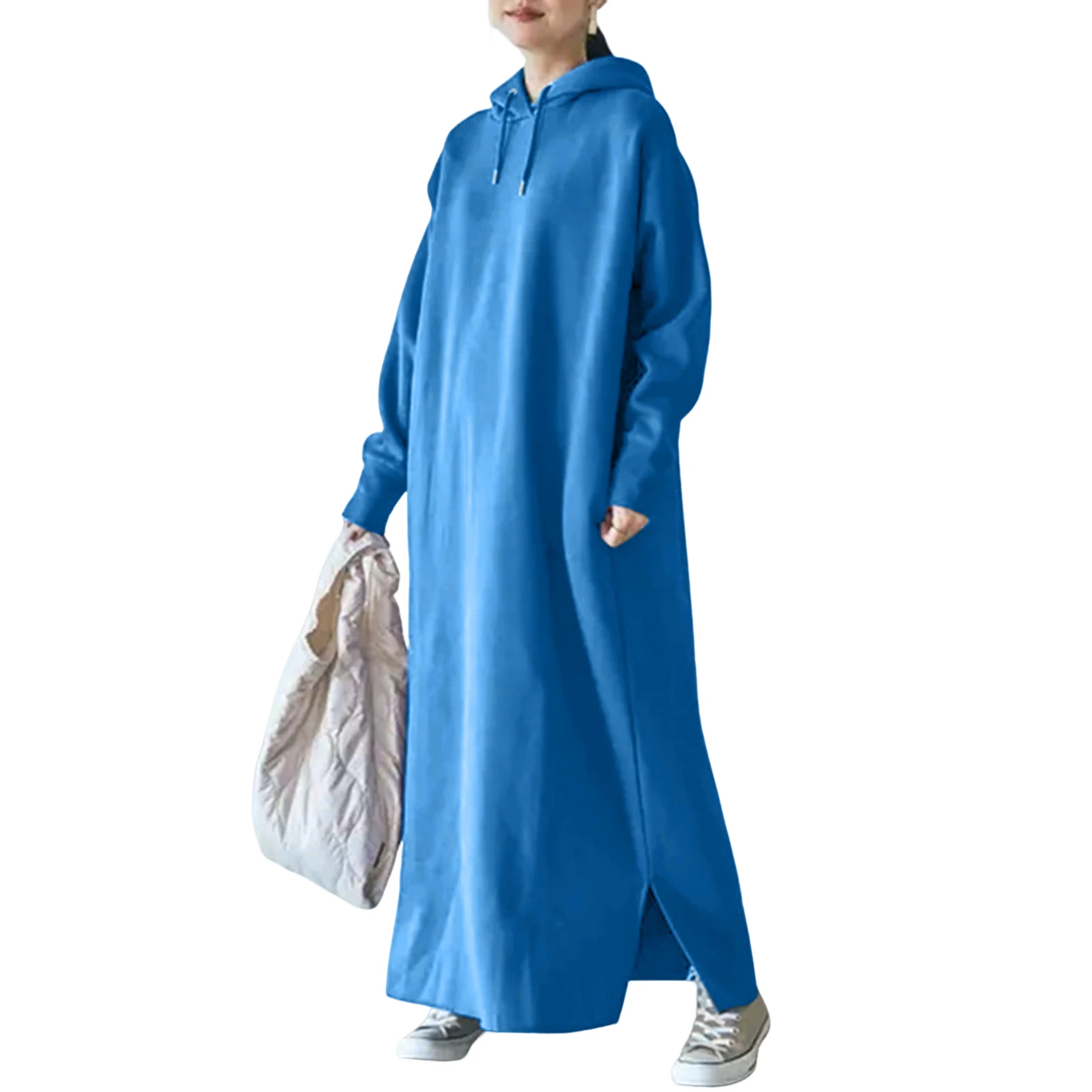 Loose Ruffle Warm Sweatshirts Female Fashion Long Sleeve Chic Solid Hooded Midi Dresses Spring Women Korean Hoodie Dress
Loose Ruffle Warm Sweatshirts Female Fashion Long Sleeve Chic Solid Hooded Midi Dresses Spring Women Korean Hoodie Dress