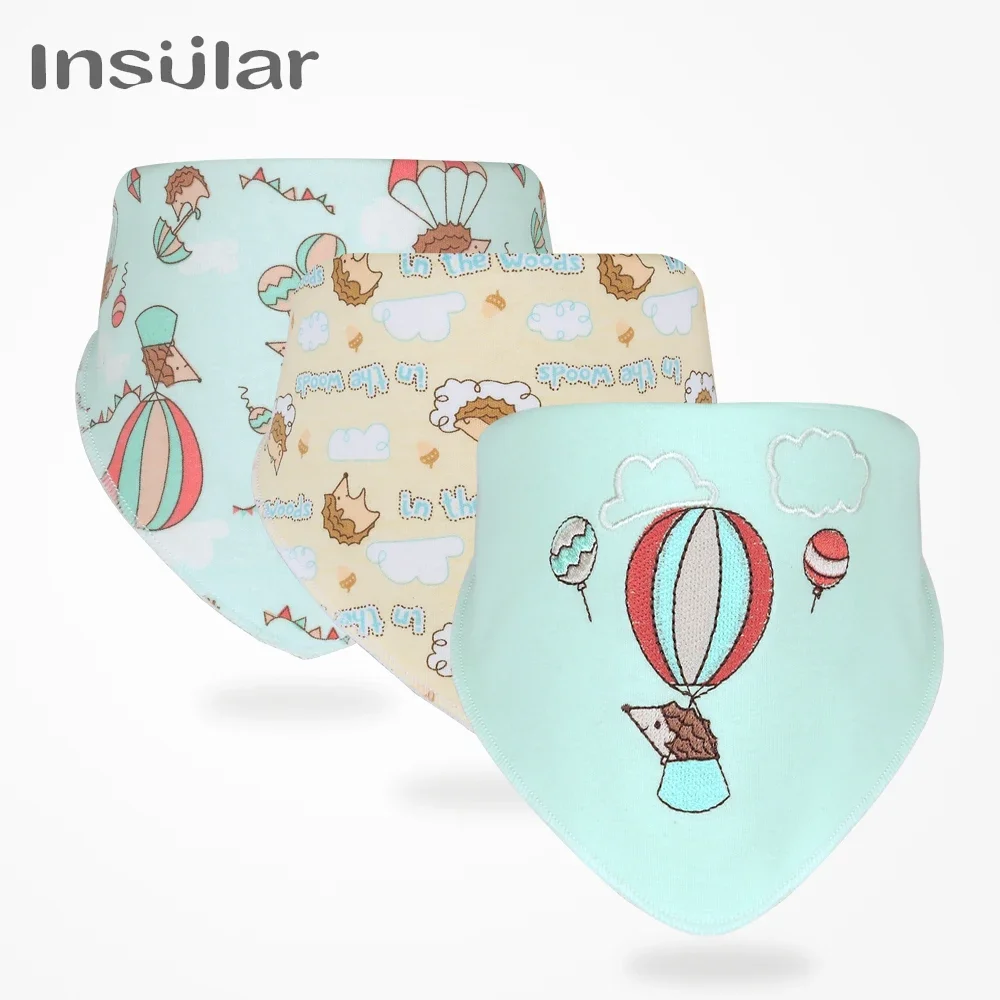 INSULAR Brand 3pcs/lot Baby Bibs Bandana 100% Cotton High Quality Babadores Para Bebe Infant Saliva Towel For Boys And Girls
INSULAR Brand 3pcs/lot Baby Bibs Bandana 100% Cotton High Quality Babadores Para Bebe Infant Saliva Towel For Boys And Girls