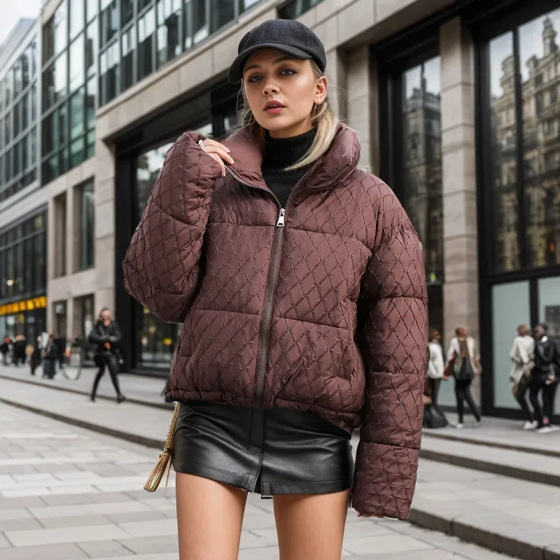Women's Jacket Winter Female Short Cotton Jacket Higo Collar Thicken Warm Parkas Coats Women's Quilting Jacket Tops 2025 New
Women's Jacket Winter Female Short Cotton Jacket Higo Collar Thicken Warm Parkas Coats Women's Quilting Jacket Tops 2025 New