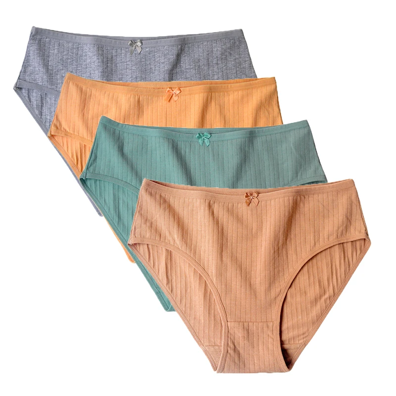 4pcs/set Lady Mid-waist Panties Women Lingerie Breathable Female Girl Briefs Comfortable Cotton Underwear
4pcs/set Lady Mid-waist Panties Women Lingerie Breathable Female Girl Briefs Comfortable Cotton Underwear