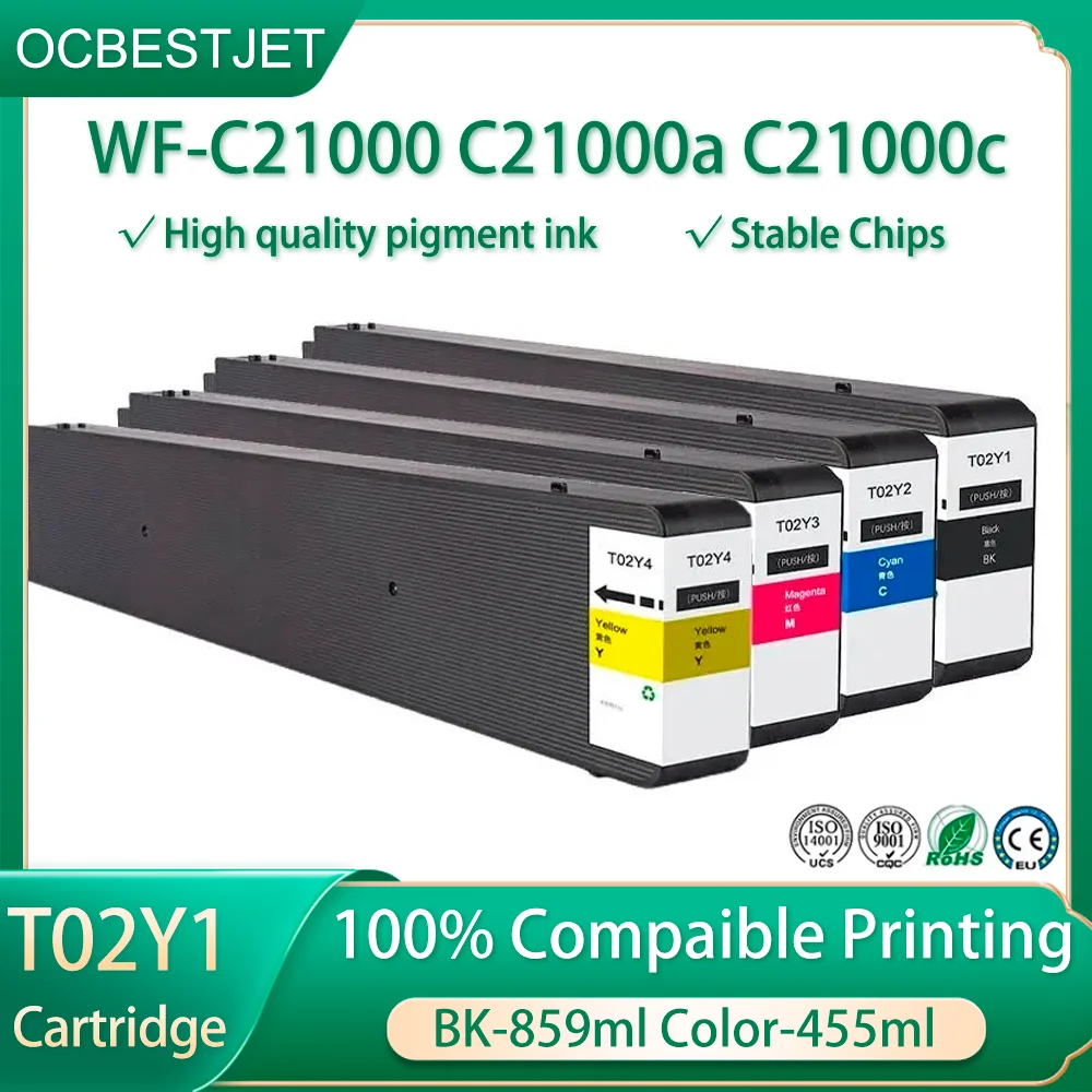 1 шт. T02Y1 T02Y2 T02Y3 T02Y4 картридж с пигментными чернилами для принтера Epson C21000 WorkForce WF-C21000 C21000a C21000c
1 шт. T02Y1 T02Y2 T02Y3 T02Y4 картридж с пигментными чернилами для принтера Epson C21000 WorkForce WF-C21000 C21000a C21000c