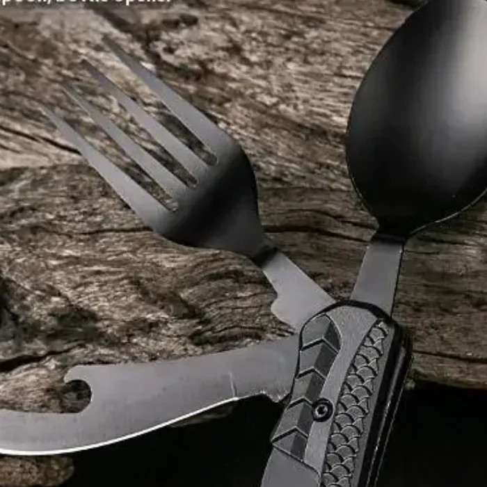 Многофункциональный инструмент 3-в-1, портативная складная посуда для кемпинга, пикника, складная ложка из нержавеющей стали, вилка, нож, открывалка для бутылок
Многофункциональный инструмент 3-в-1, портативная складная посуда для кемпинга, пикника, складная ложка из нержавеющей стали, вилка, нож, открывалка для бутылок