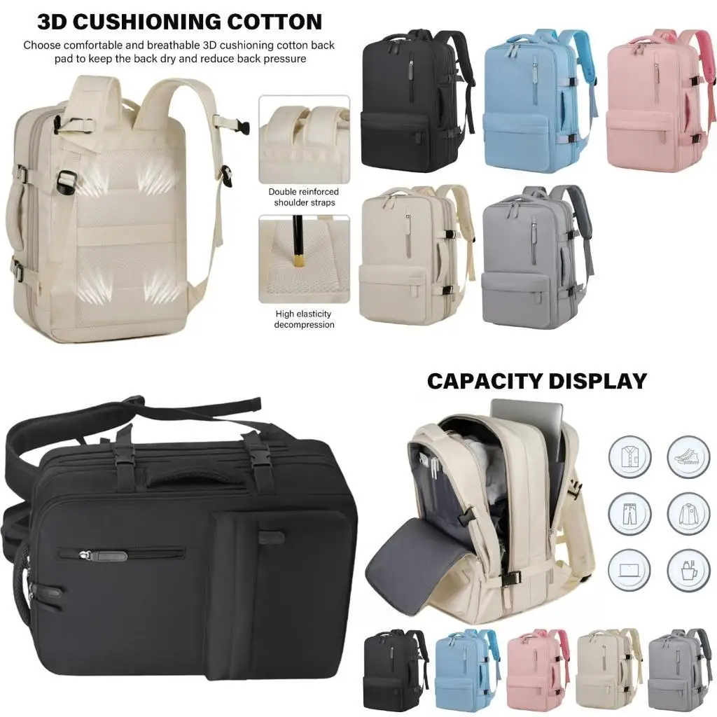 D46D Travel Laptop Backpack for Women Men Casual Work Bag Large Capacity Waterproof Luggage Bag for Hiking Business Daypack
D46D Travel Laptop Backpack for Women Men Casual Work Bag Large Capacity Waterproof Luggage Bag for Hiking Business Daypack