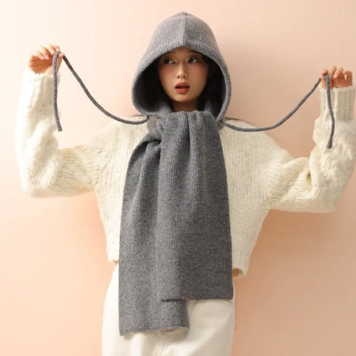 Korean Style Knitted Scarf Shawl Hat Thickened Autumn Winter Unisex Warm Headscarf Neck Warmer Two-In-One Design Fashion Acce...
Korean Style Knitted Scarf Shawl Hat Thickened Autumn Winter Unisex Warm Headscarf Neck Warmer Two-In-One Design Fashion Acce...